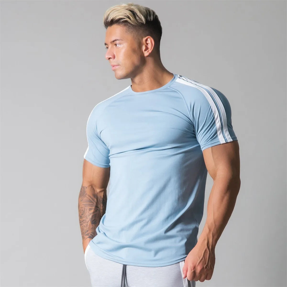 Sculpt Stripe Stretch Tee