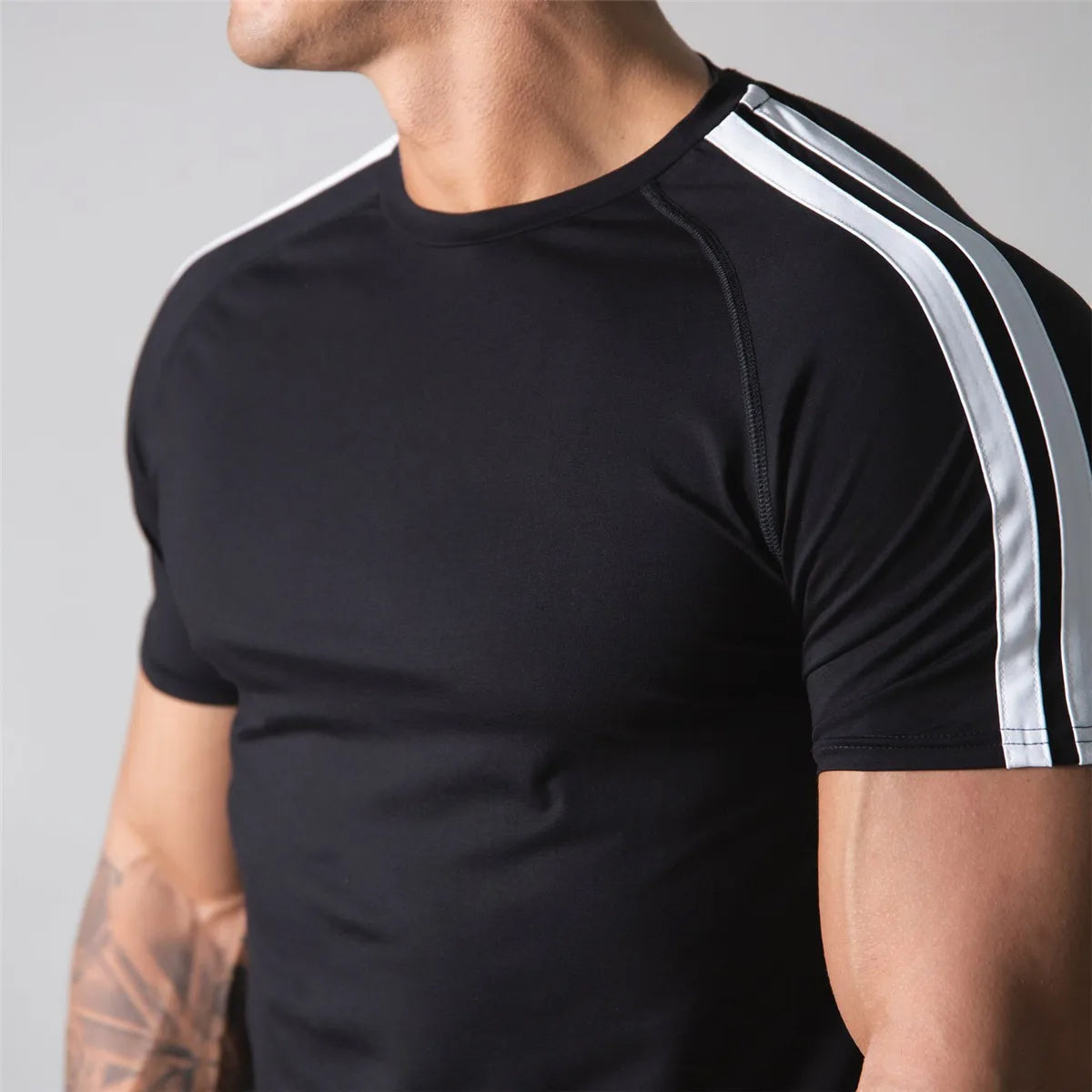 Sculpt Stripe Stretch Tee