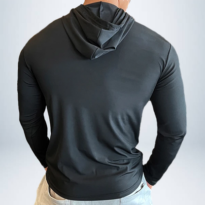 CORE-TECH™ Hooded Long Sleeve Gym Tee