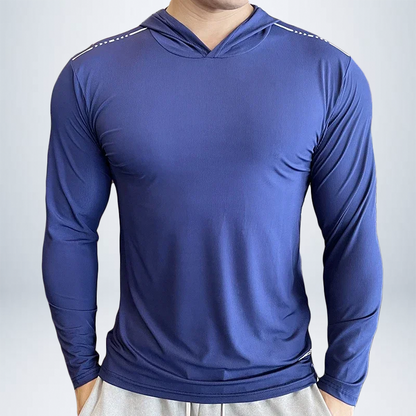 CORE-TECH™ Hooded Long Sleeve Gym Tee