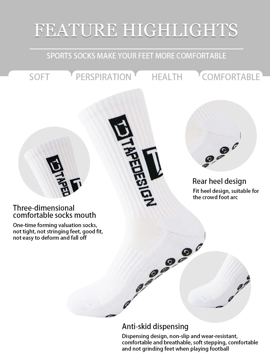 GripMax Anti-Slip Performance Socks 5-Pack