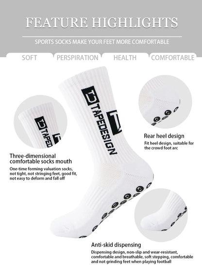 GripMax Anti-Slip Performance Socks 5-Pack