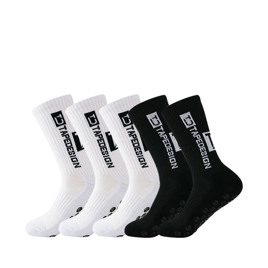 GripMax Anti-Slip Performance Socks 5-Pack