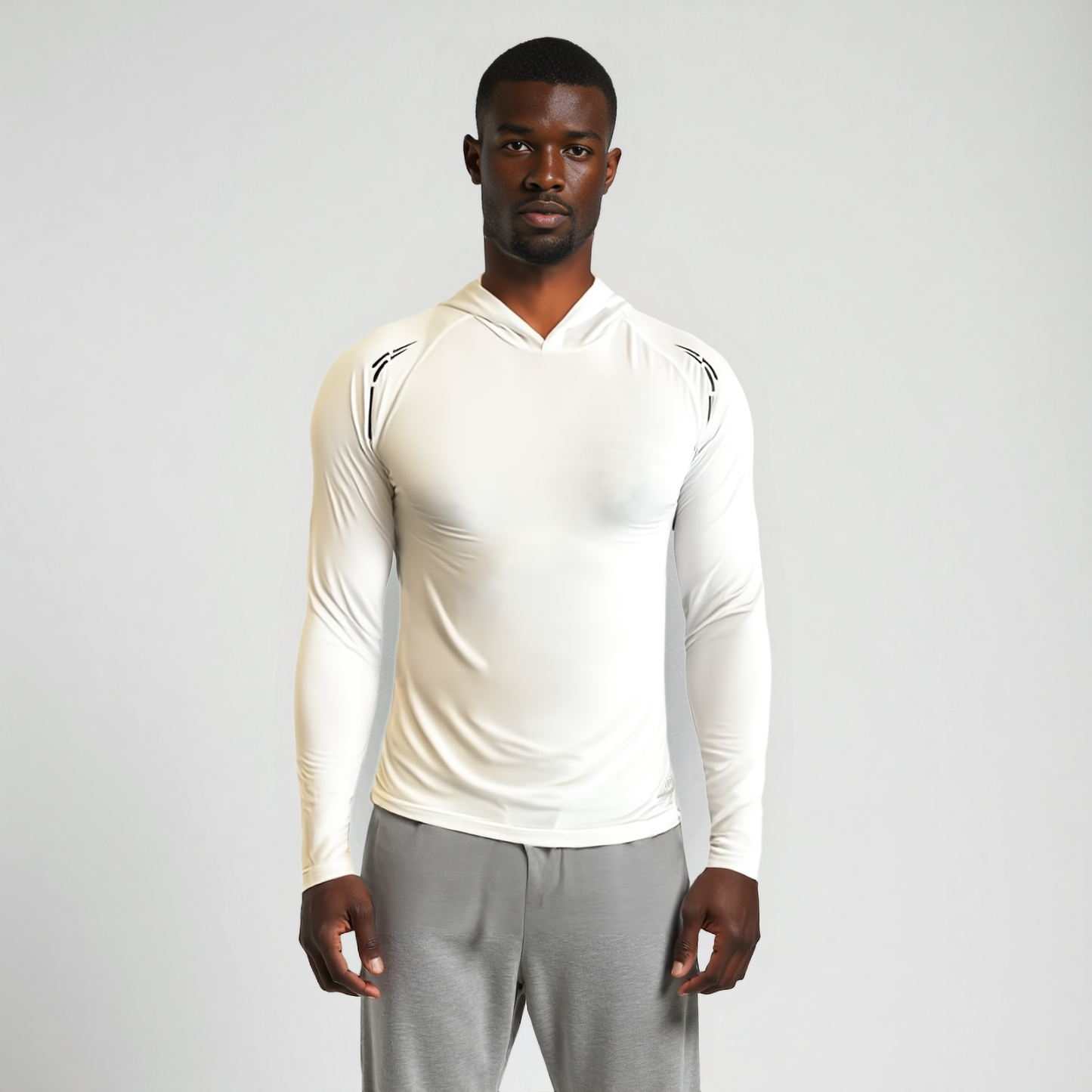 CORE-TECH™ Hooded Long Sleeve Gym Tee